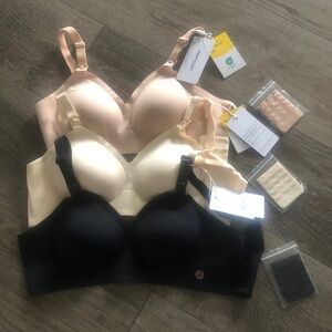 1 Beige Medium MomCozy Seamless Nursing Bra